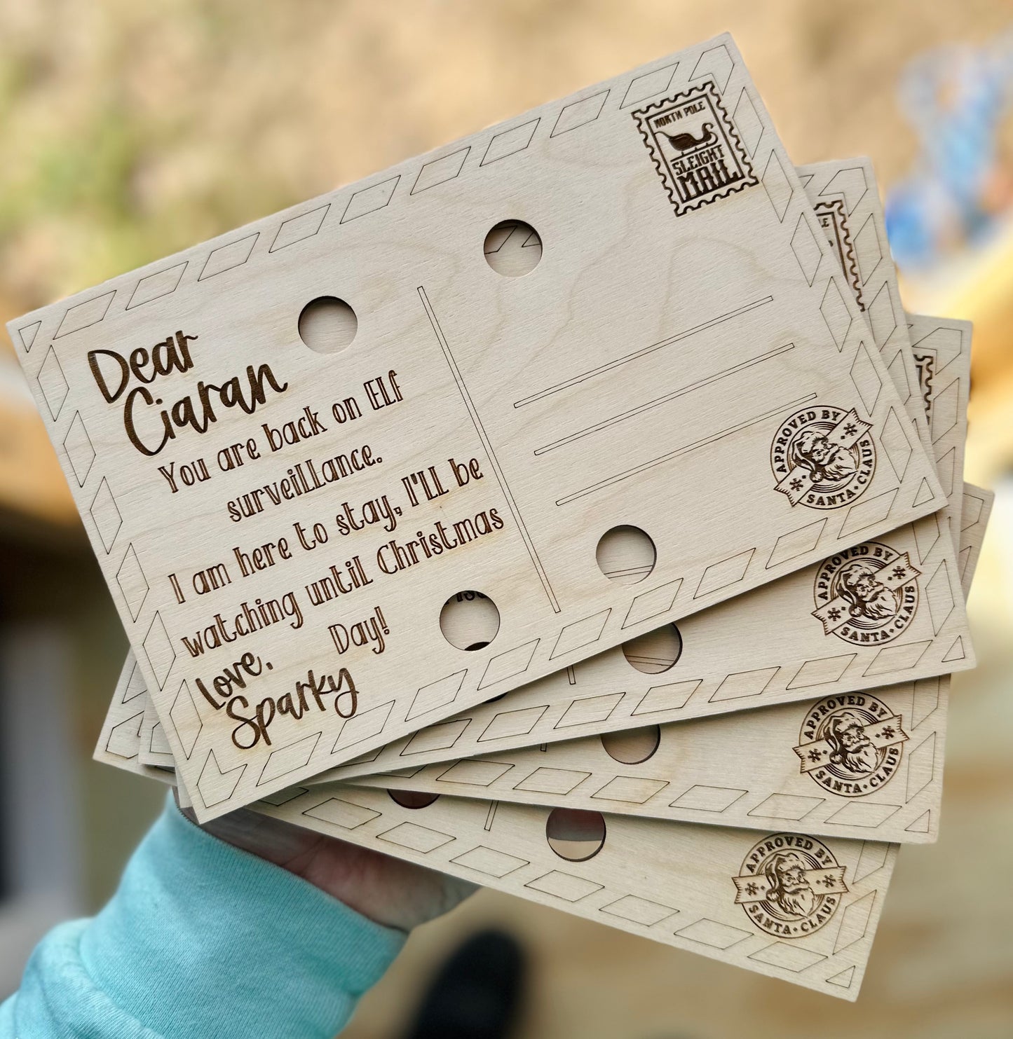 Personalized Elf Arrival Postcard