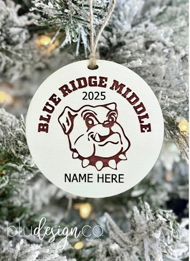 2025 Blue Ridge Middle School PTO Ornament Fundraiser