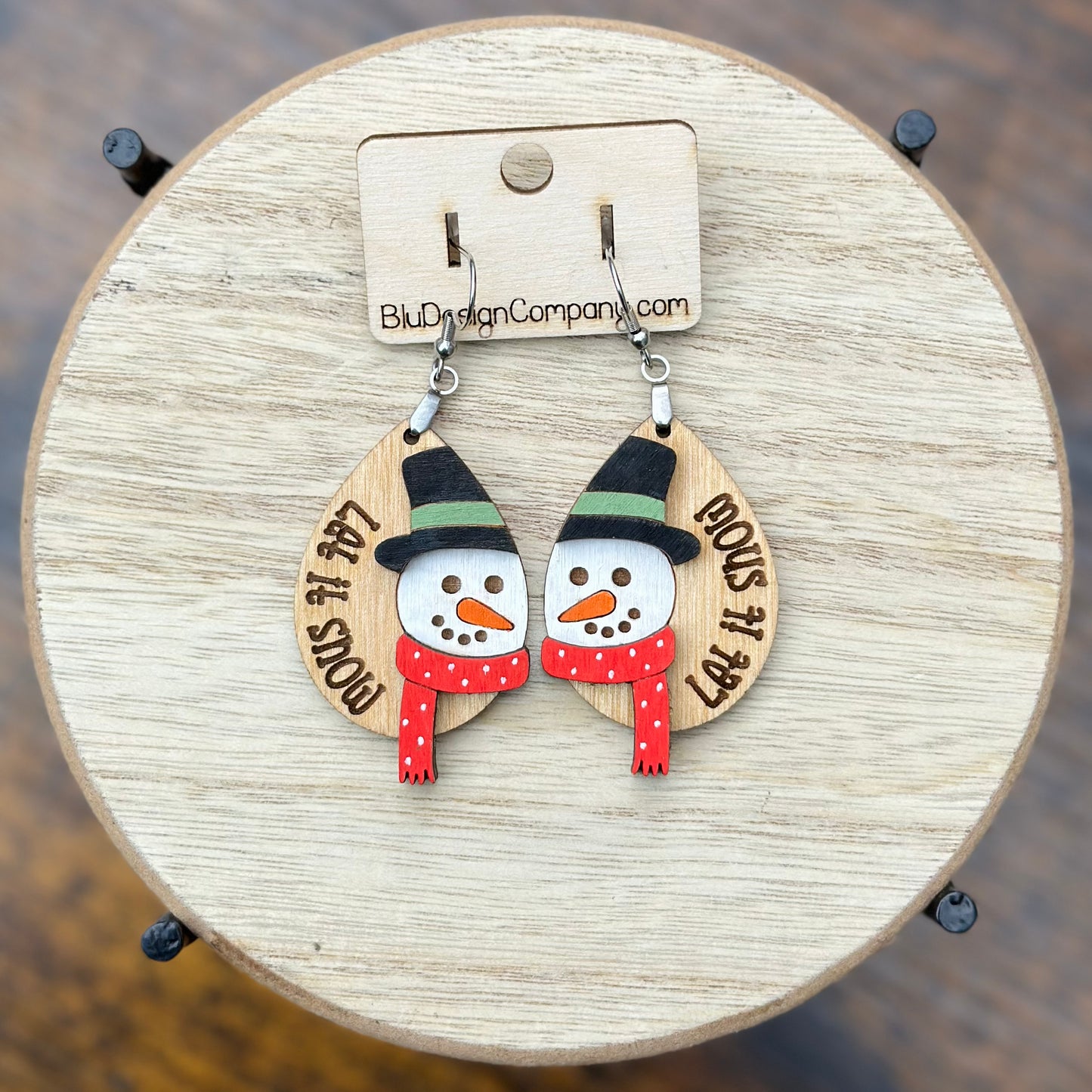 Let It Snow Layered Dangle Earrings