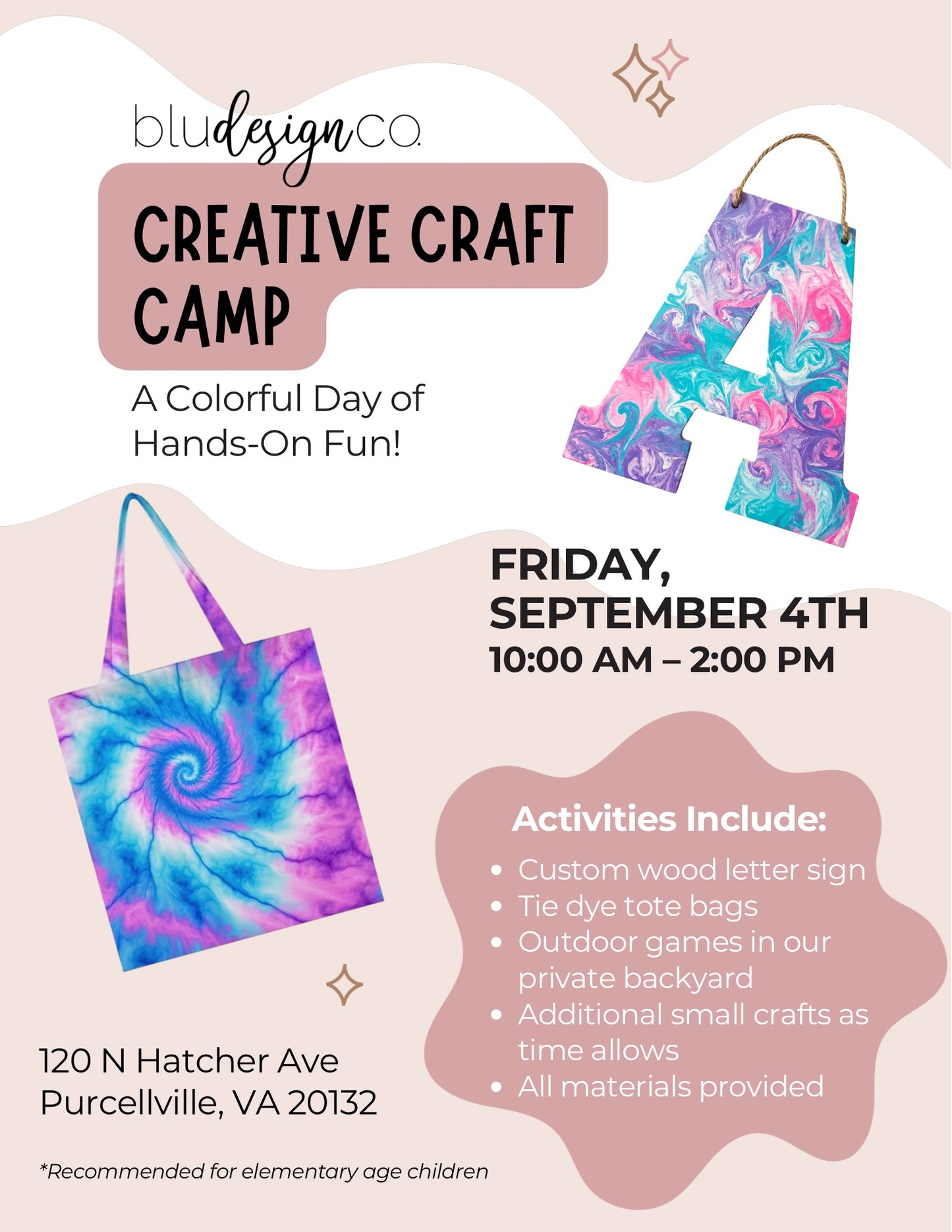 09/04 Half Day Craft Camp