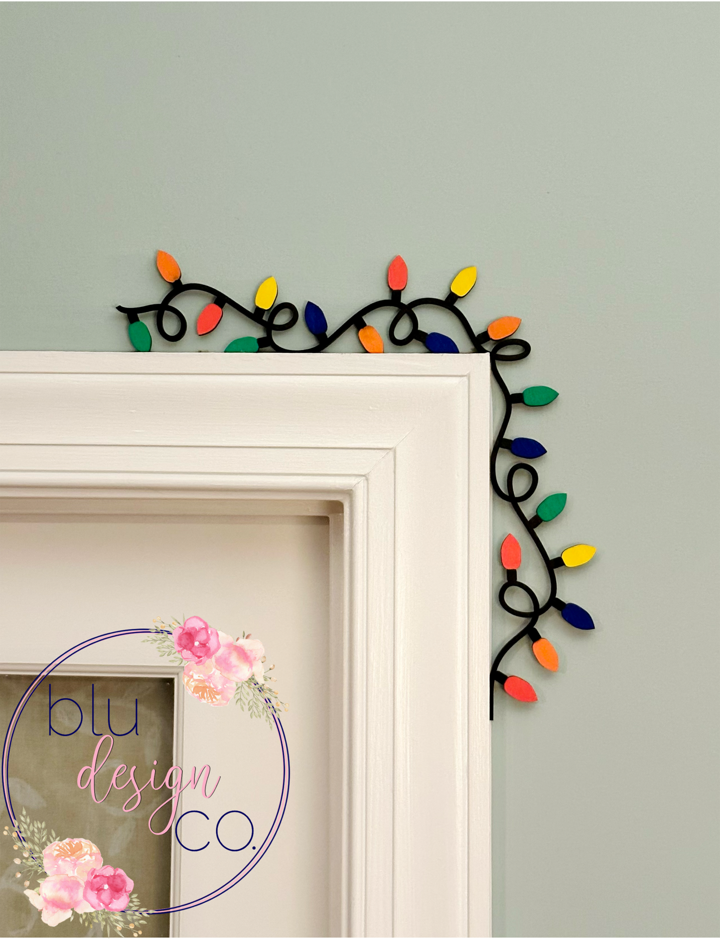 Christmas Lights Door Corner Decor