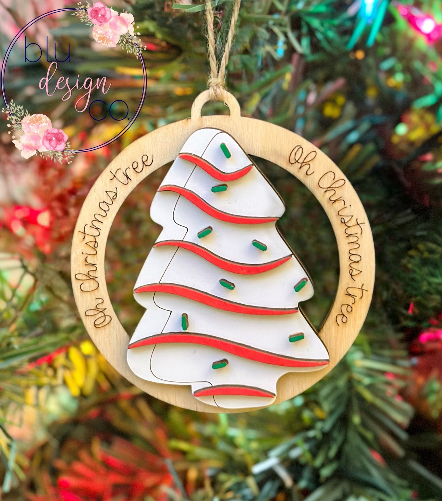 Christmas Tree Cake Ornament