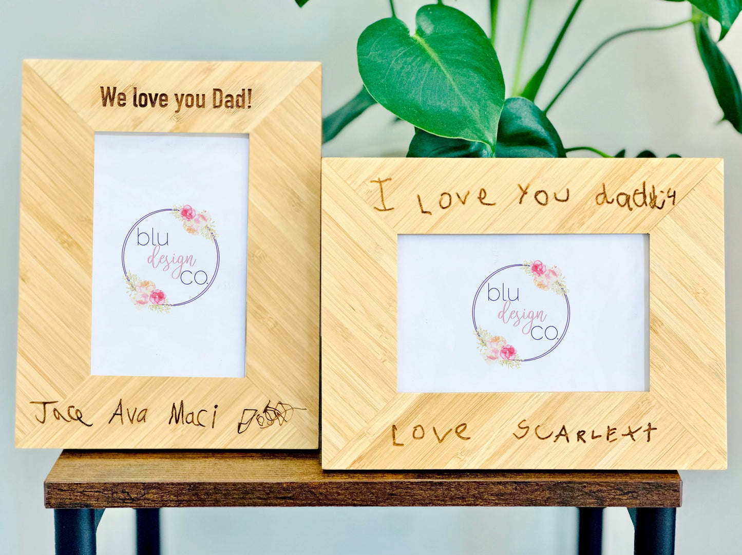 Custom Wooden Handwriting Photo Frame