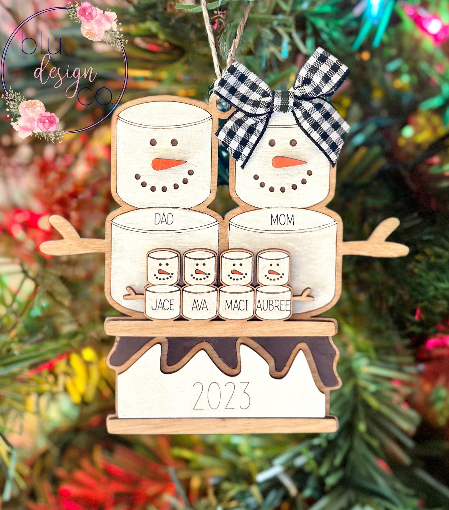 S’mores Family Ornament