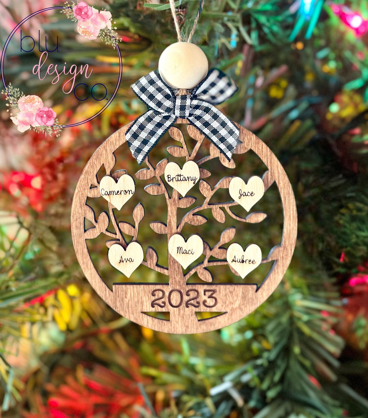 Round Family Tree Ornament