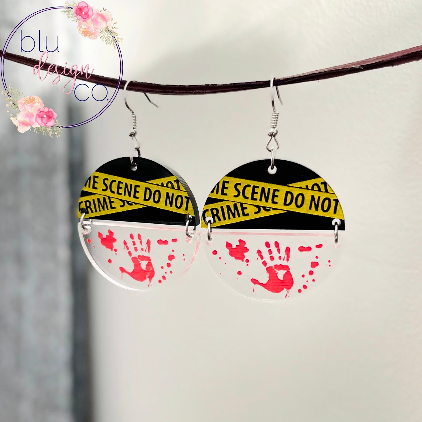 Crime Scene Earrings