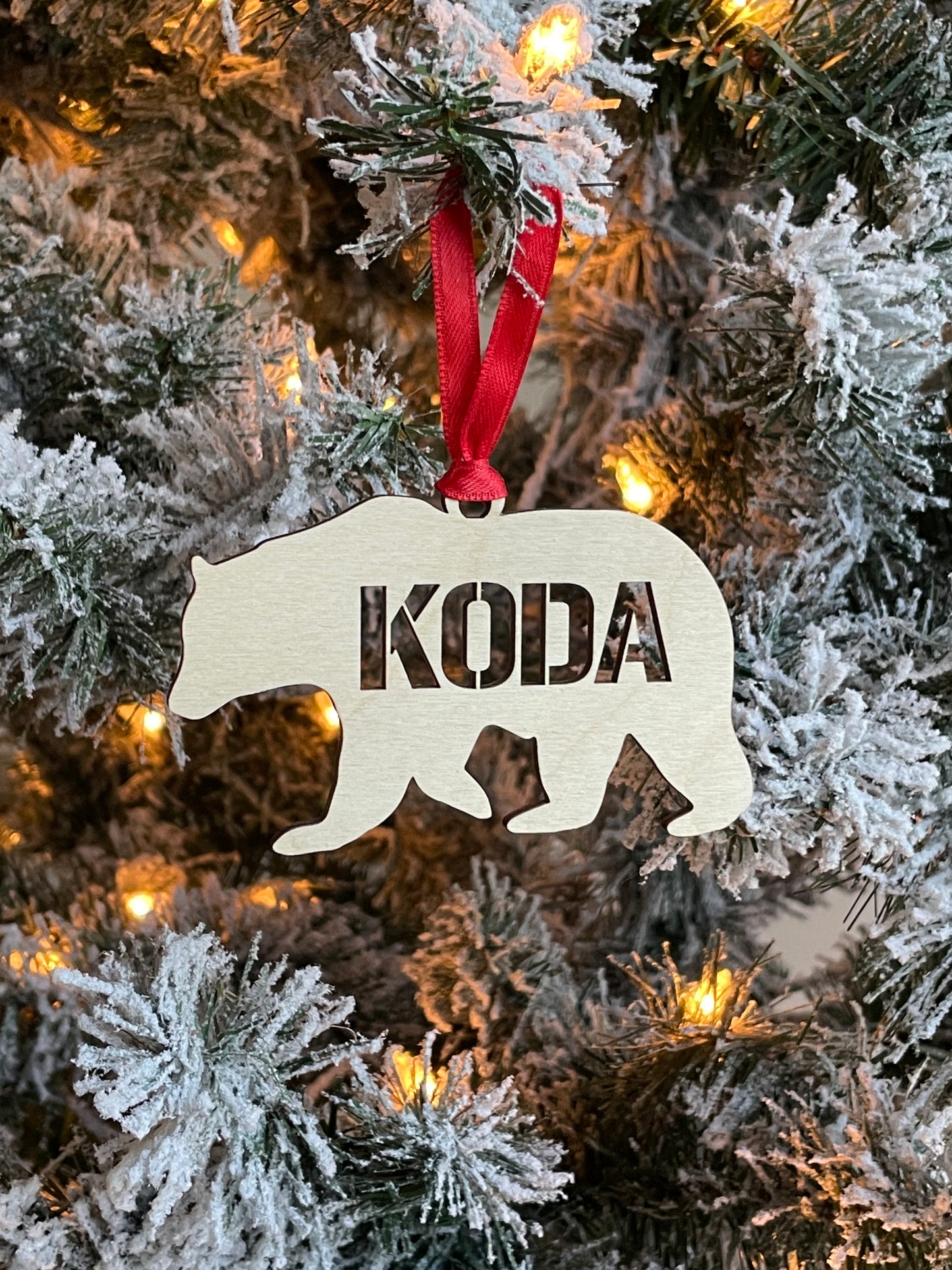 Personalized Bear Ornament