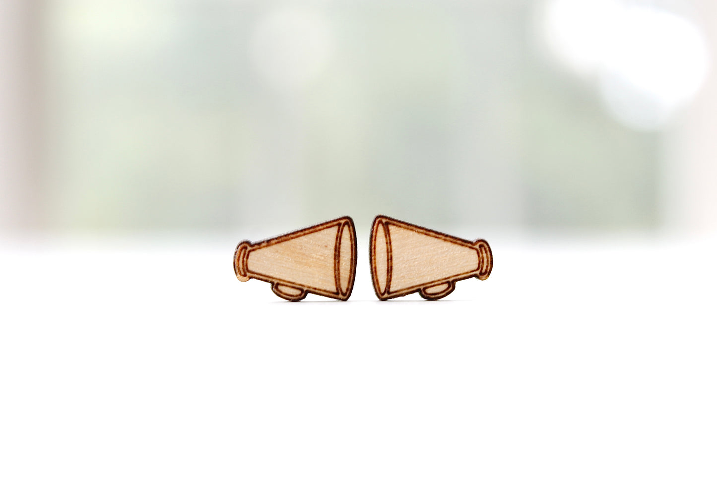 Wood Megaphone Studs