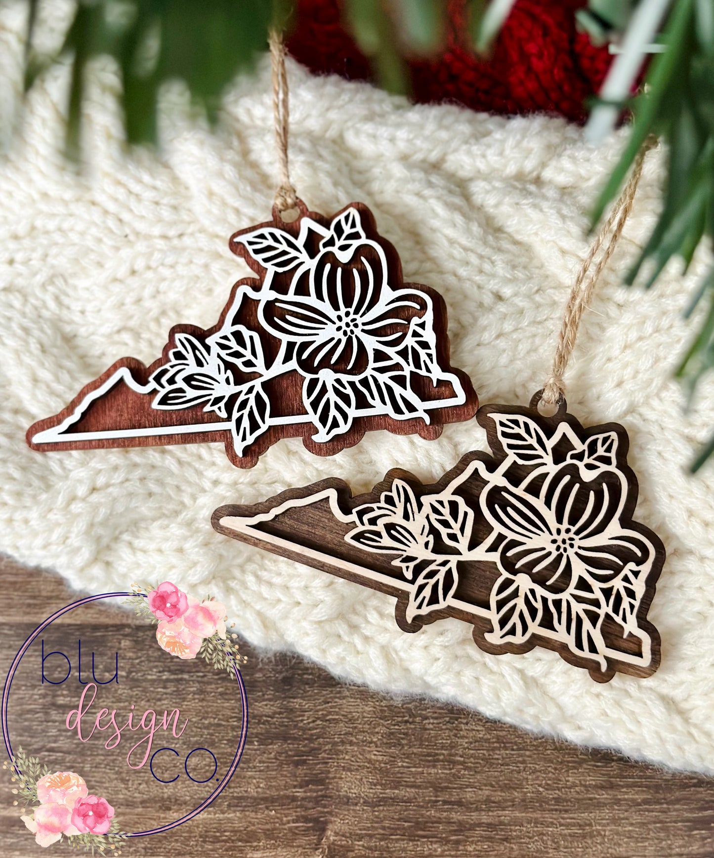 State Flower Ornament - all 50 states available!