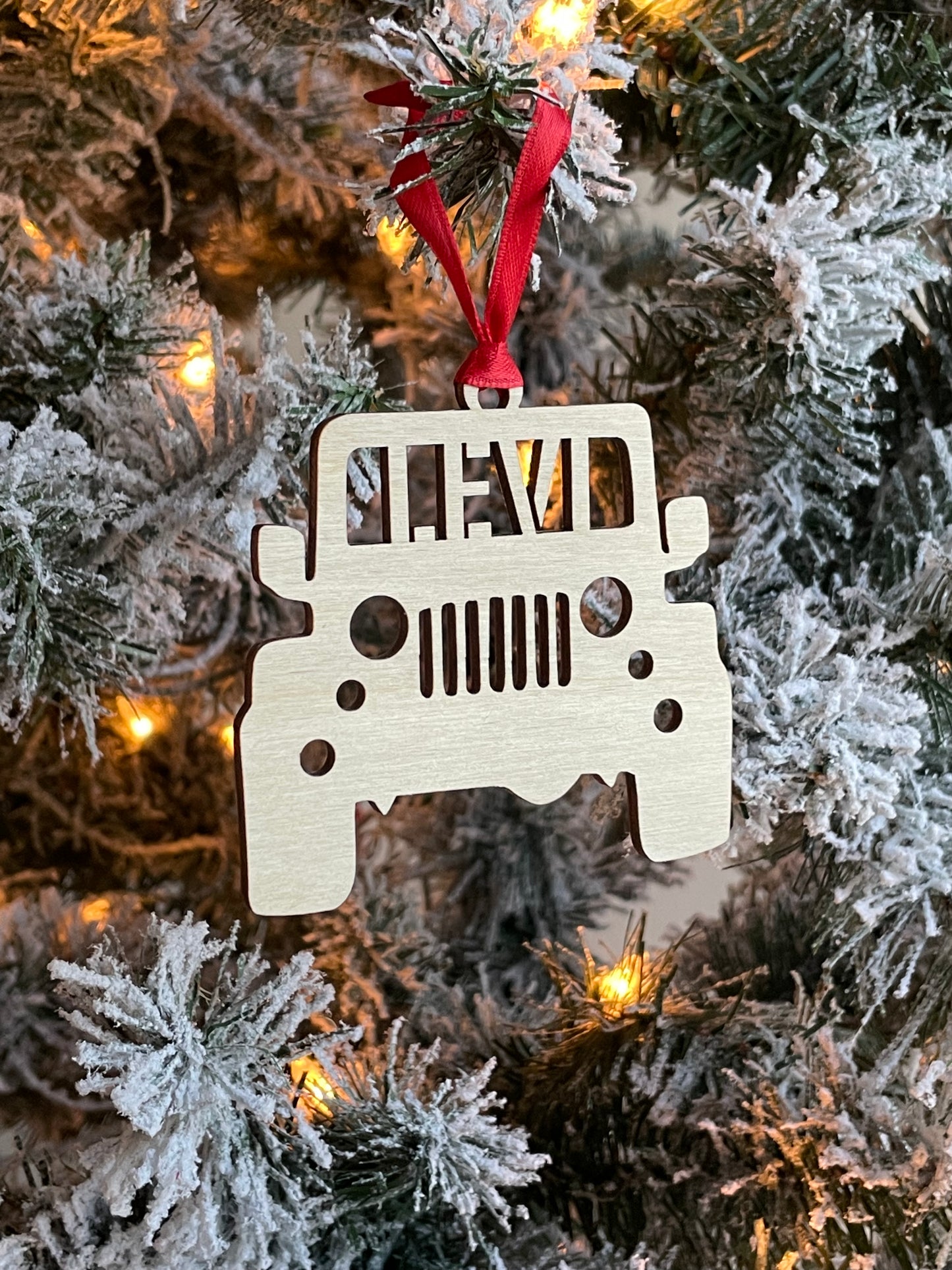 Personalized Jeep Ornament