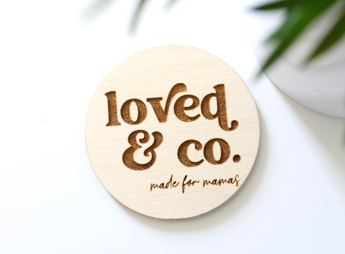 Custom 4” Wooden Logo Round