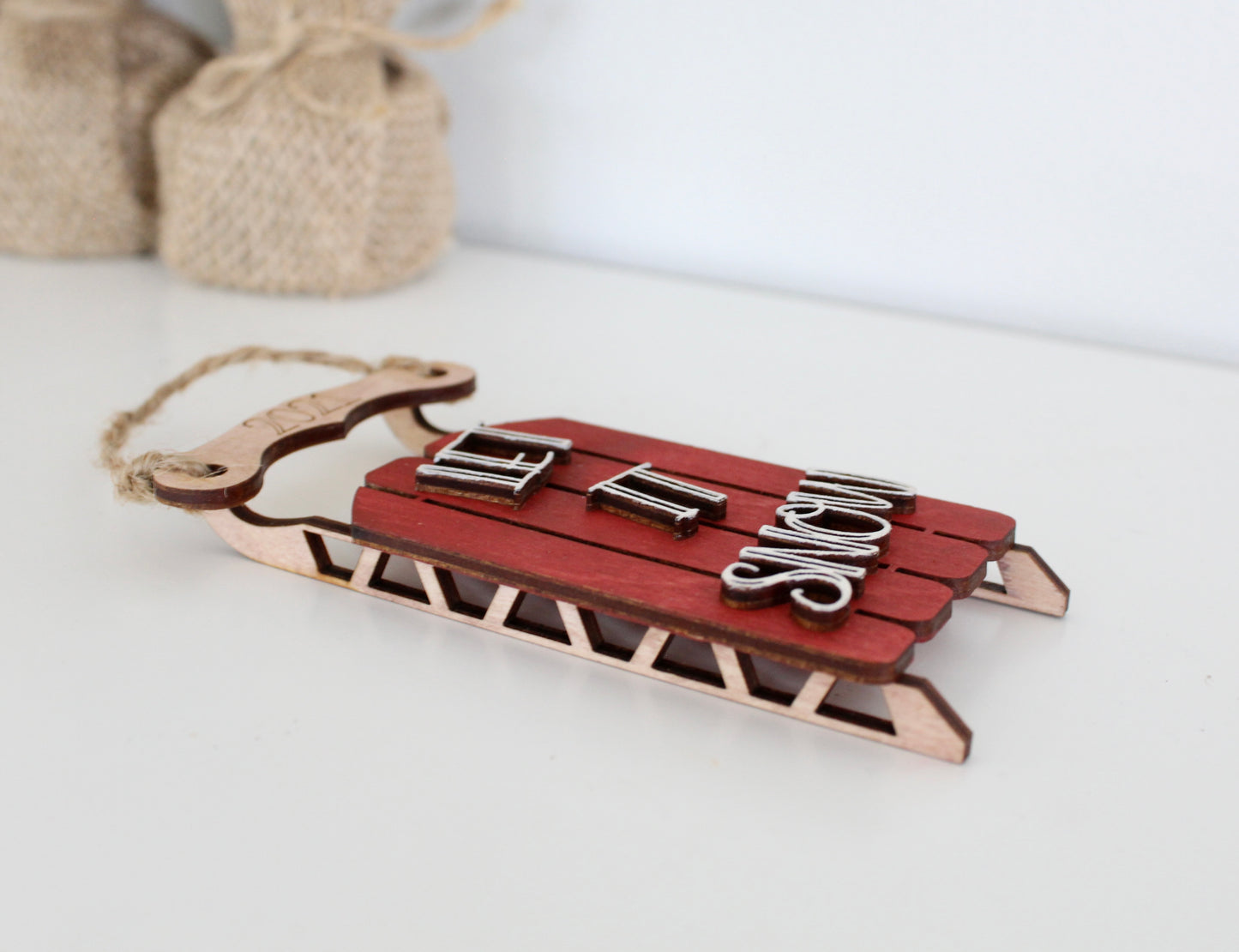 Vintage Sled Ornament