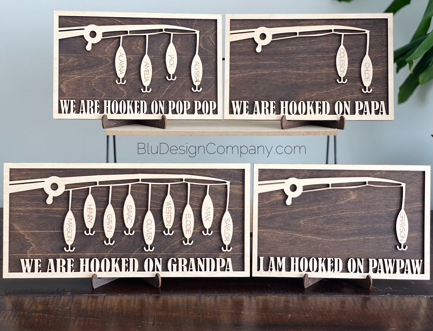 Custom Hooked on Fish Sign