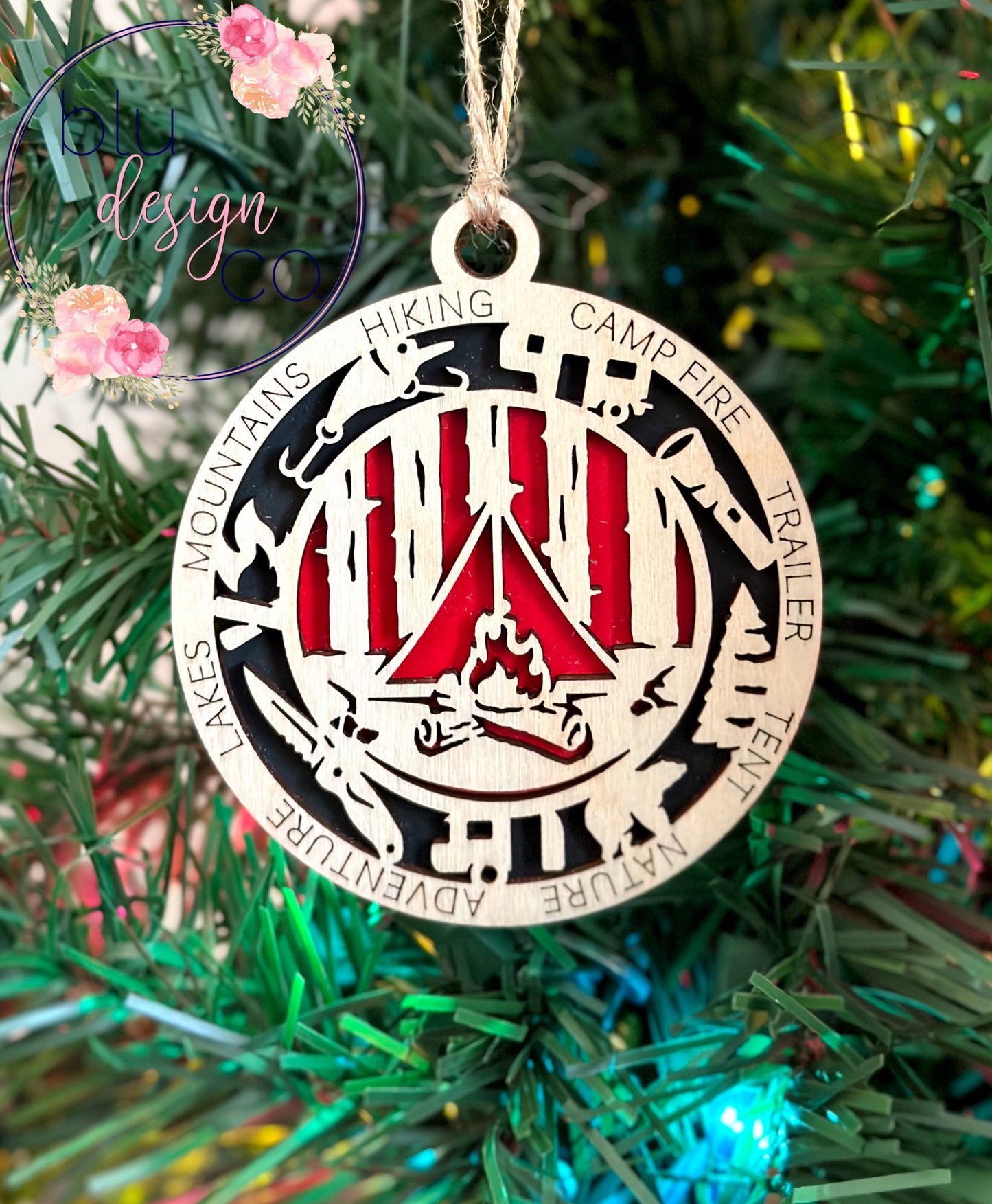 Camping Ornament
