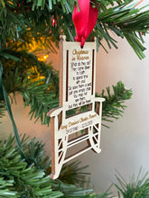 Load image into Gallery viewer, Personalized Christmas in Heaven Wooden Ornament