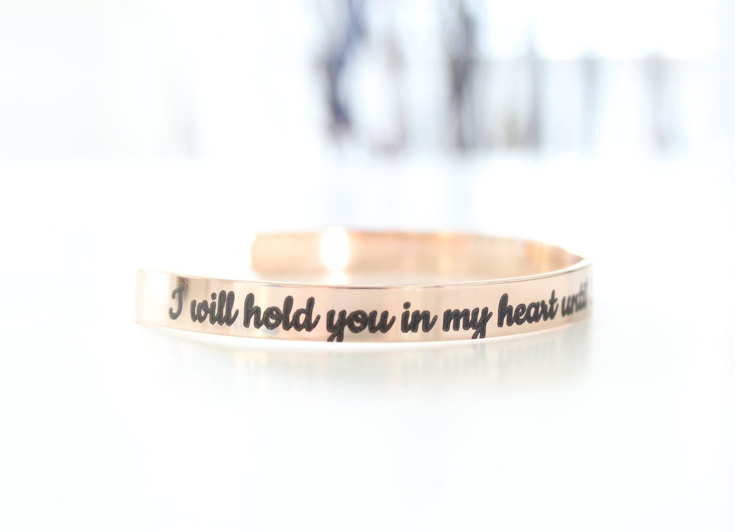 I Will Hold You In My Heart Until I Can Hold You In Heaven Bracelet