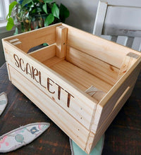 Load image into Gallery viewer, Personalized Wood Crate