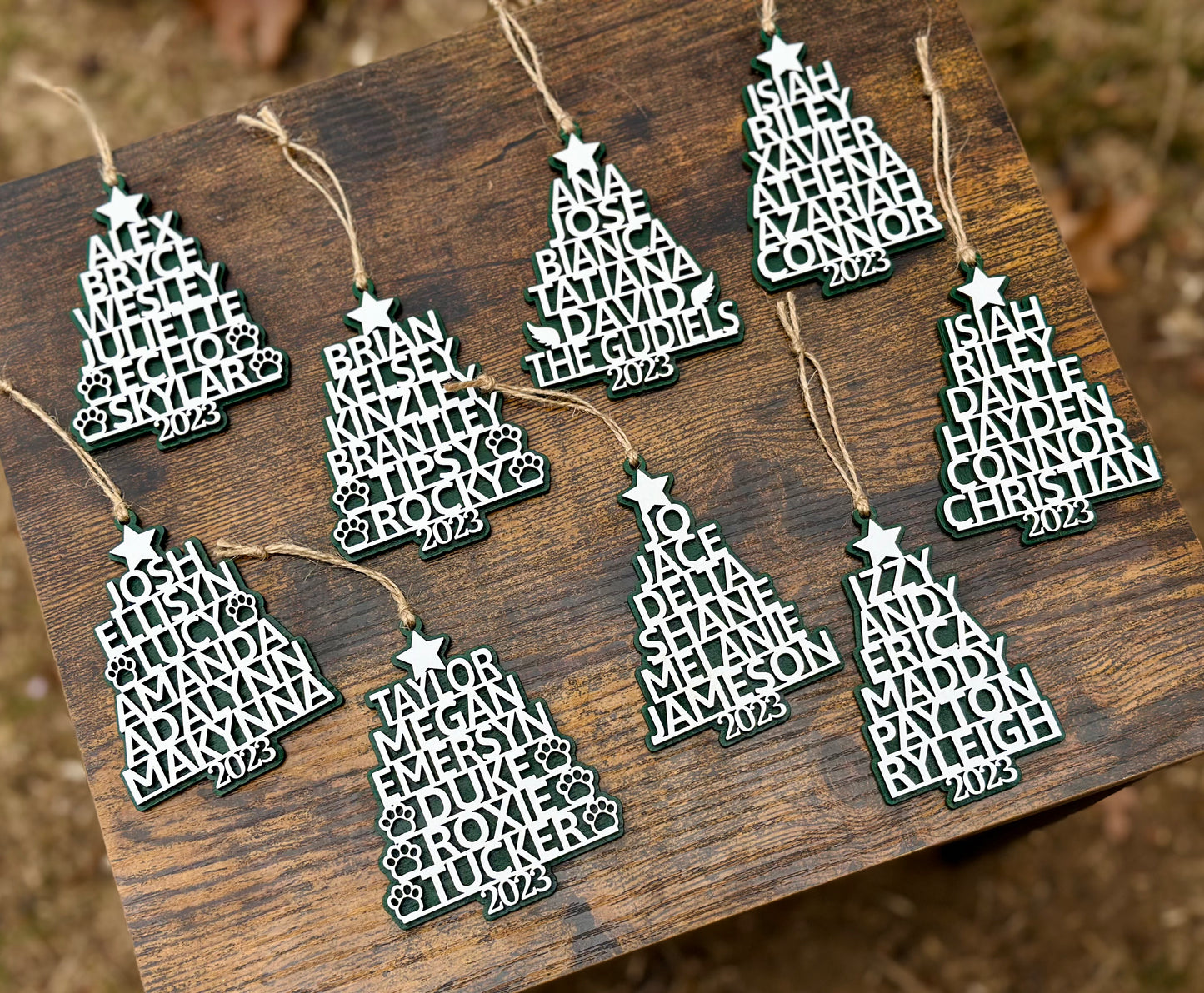 Personalized Name Tree Ornament