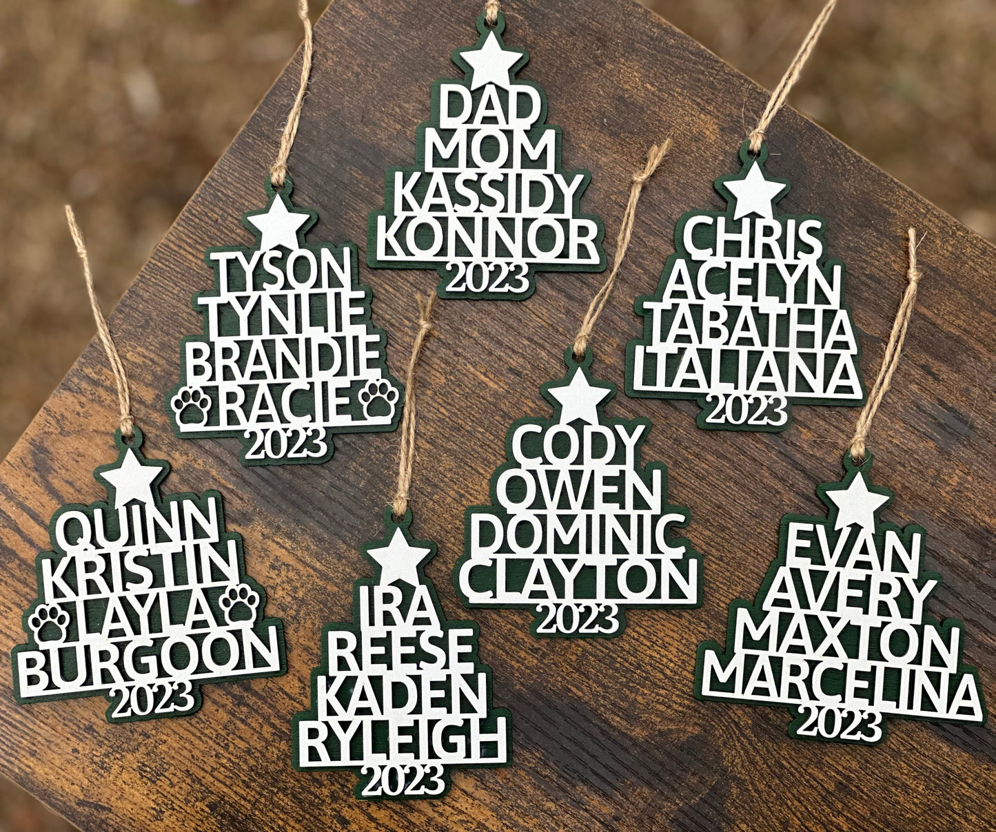 Personalized Name Tree Ornament