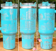 Load image into Gallery viewer, Self Care Shelves Full Wrap 40oz Cup - 14 Colors Available
