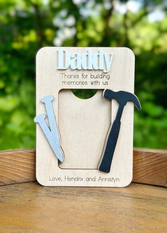 Personalized Building Memories Photo Frame Magnet