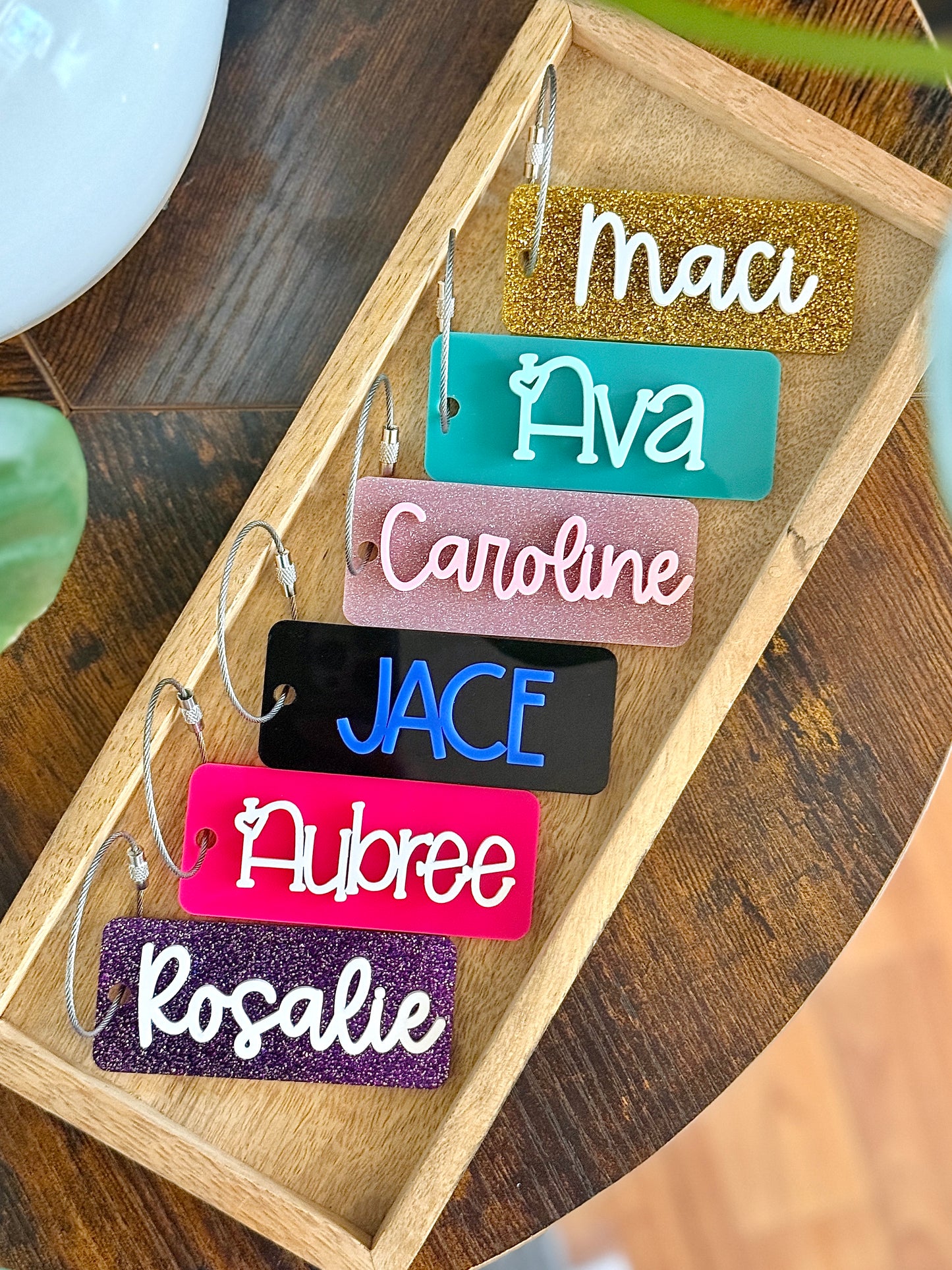 Custom Acrylic Name Bag Tag