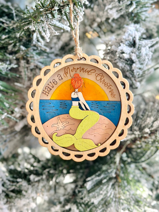 Mermaid Christmas Ornament
