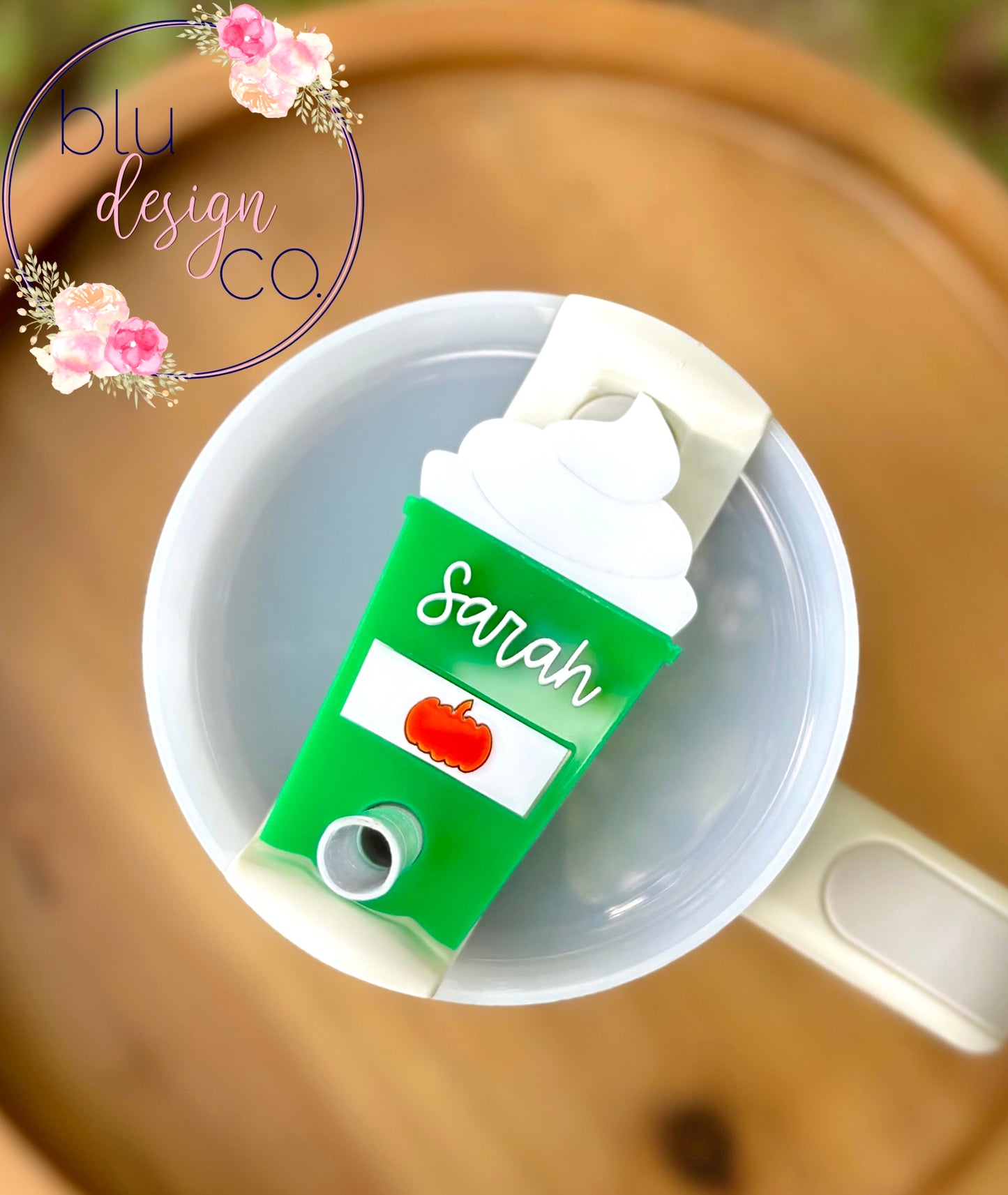 Acrylic Latte Name Topper for Stanley H2.0 30oz 40oz or 40oz dupe cup