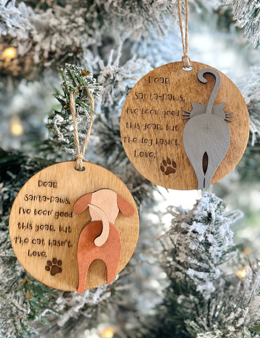Santa-Paws Ornament