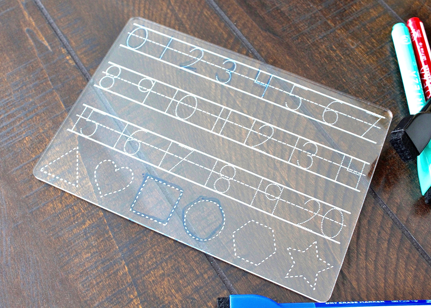 Personalized Alphabet Board - Print or Cursive, Numbers, Colors