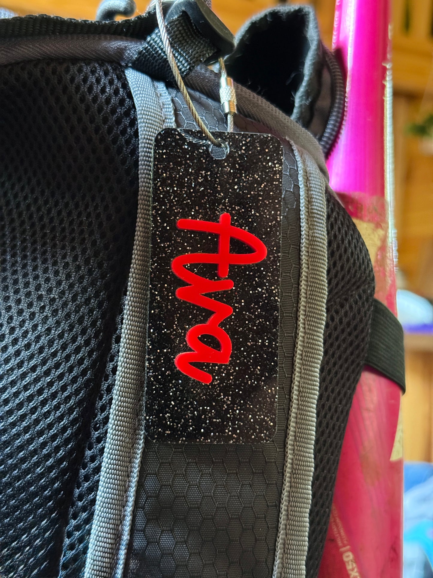 Custom Acrylic Name Bag Tag