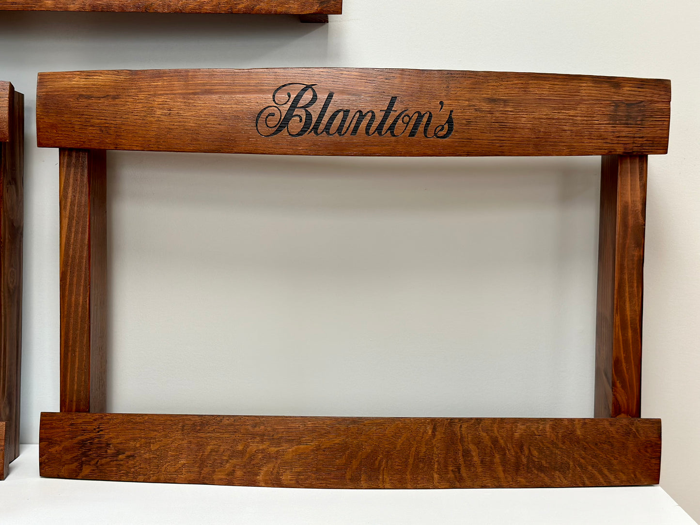 Custom Whiskey Stave Display Shelf