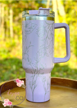 Load image into Gallery viewer, Vintage Floral Full Wrap 40oz Cup - 14 Colors Available