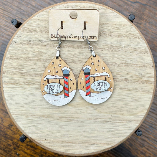 North Pole Layered Dangle Earrings