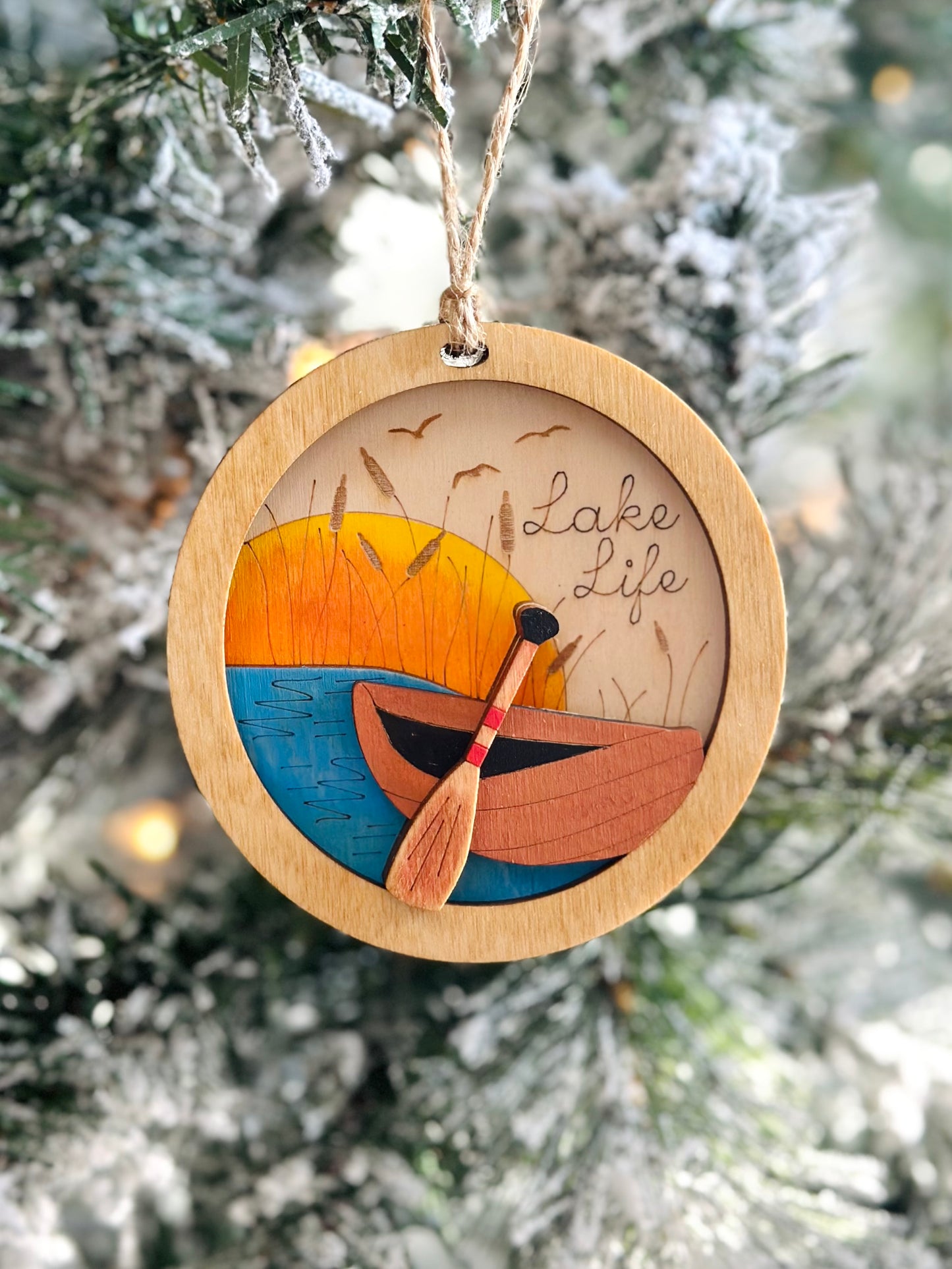 Lake Life Christmas Ornament