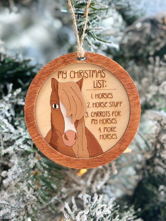 Horse Christmas Ornament