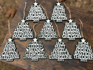 Personalized Name Tree Ornament