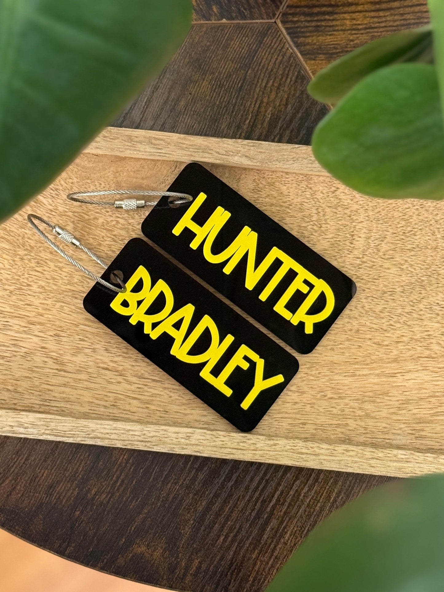 Custom Acrylic Name Bag Tag