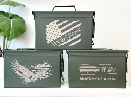 Engraved Ammo Can - Custom Option Available