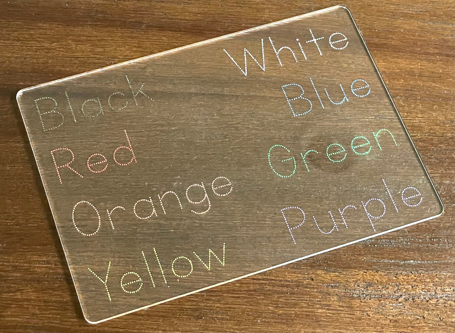 Personalized Alphabet Board - Print or Cursive, Numbers, Colors