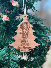 Load image into Gallery viewer, Personalized Class Tree Ornament