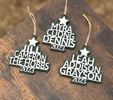 Load image into Gallery viewer, Personalized Name Tree Ornament
