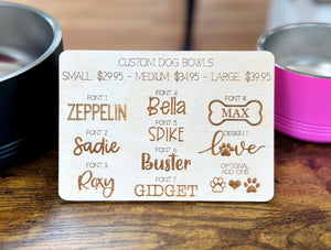 Personalized Dog Bowls