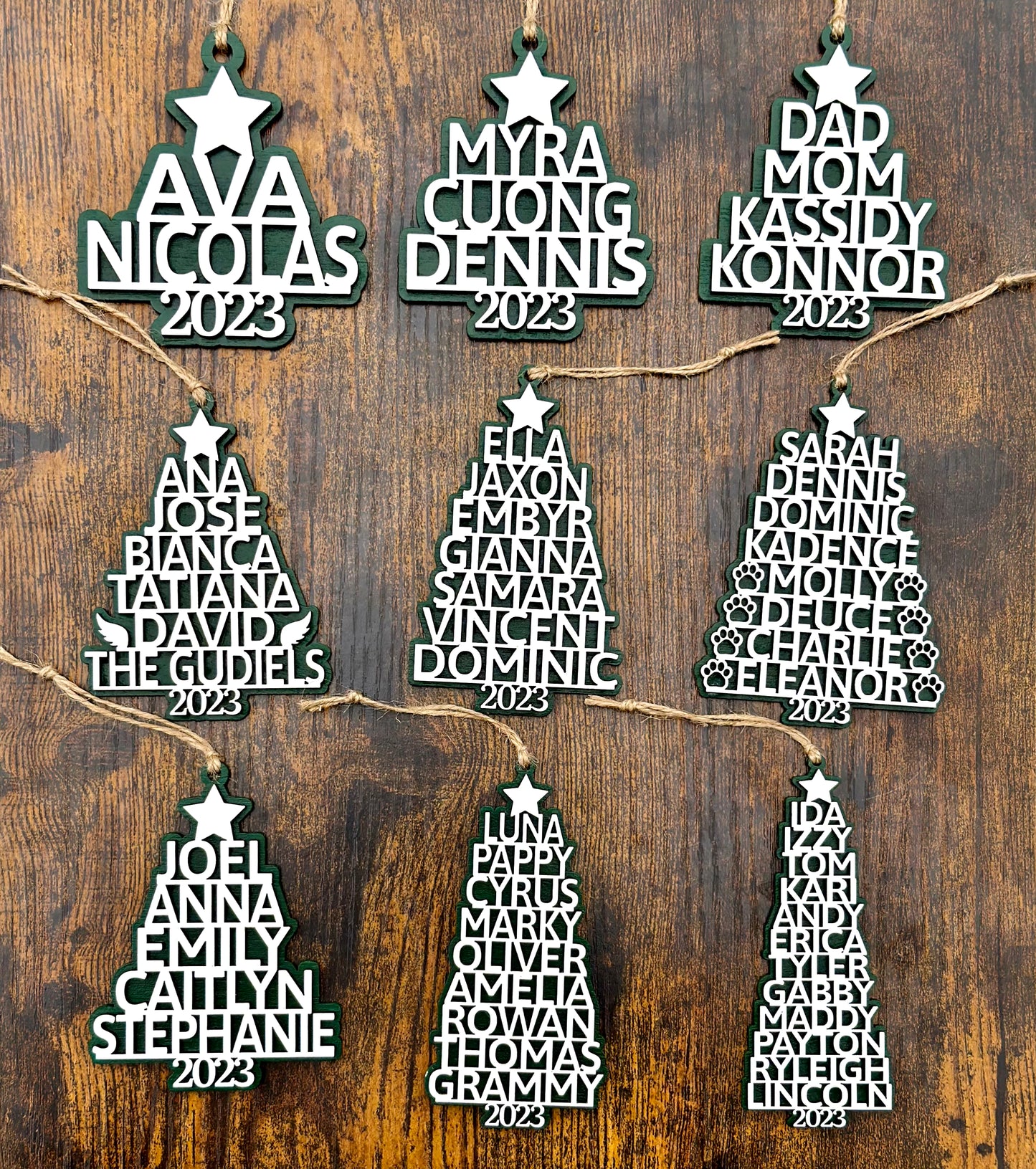 Personalized Name Tree Ornament