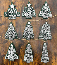 Load image into Gallery viewer, Personalized Name Tree Ornament