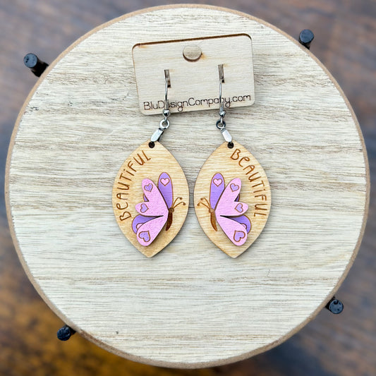 Butterfly Layered Dangle Earrings