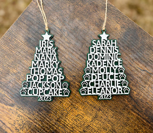 Personalized Name Tree Ornament