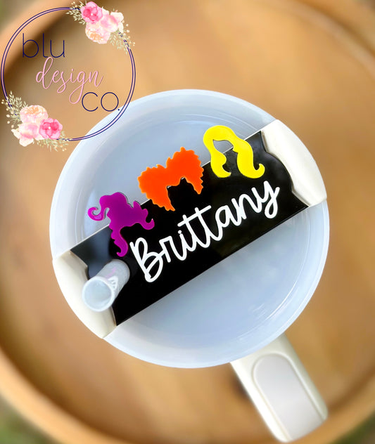 Acrylic Hocus Pocus Name Topper for Stanley H2.0 30oz 40oz or 40oz dupe cup