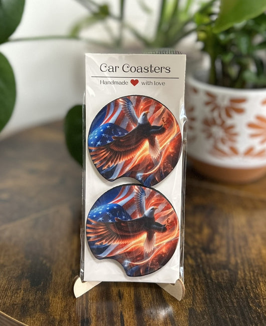 Coaster - Eagle and Flag.JPG