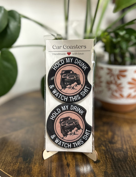 Coaster - Hold my Drink - Jeep.JPG